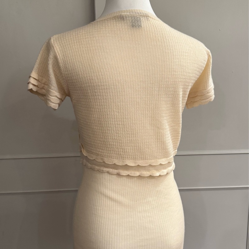 《新歡舊愛》正品LV路易威登米白70喀什米爾羊絨服+30絲毛衣L-8