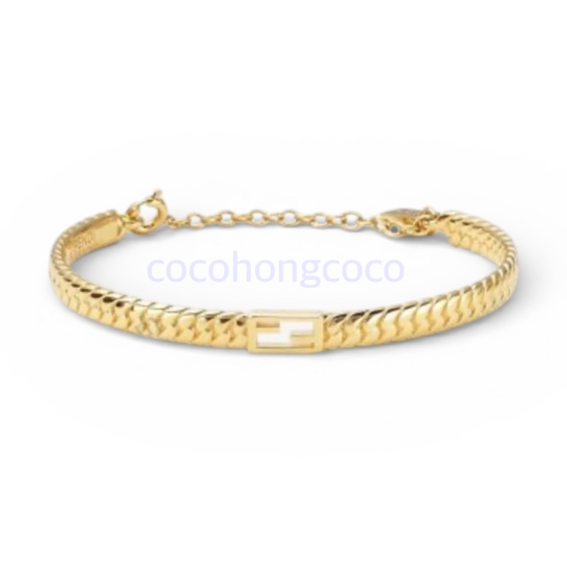 FENDI 金色金屬手鐲-0