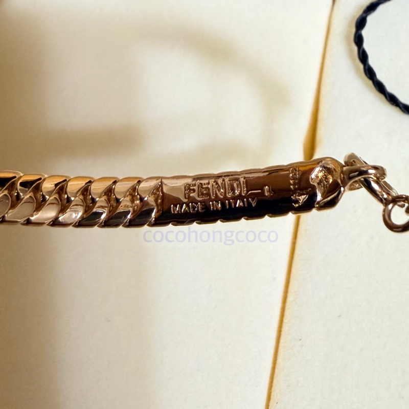 FENDI 金色金屬手鐲-8