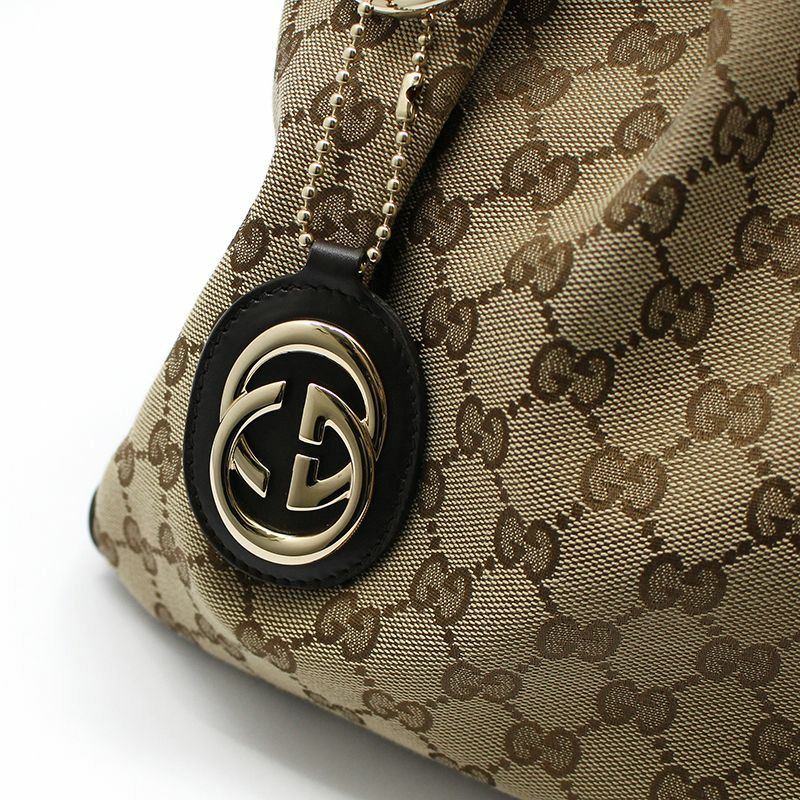 【包稅】GUCCI GG 標誌提花金飾邊手提包-6