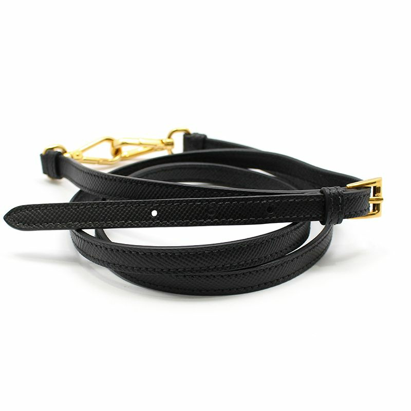 【包稅】PRADA 黑色 Saffiano 雙肩小肩包-7