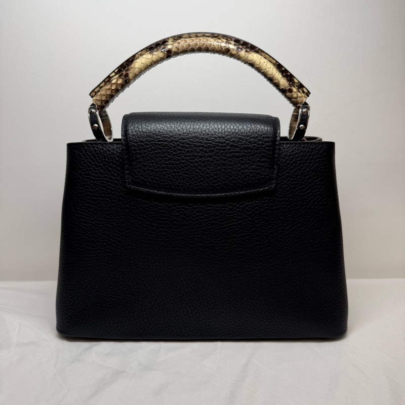 LV Capucines BB 黑色 蟒蛇皮把手-8