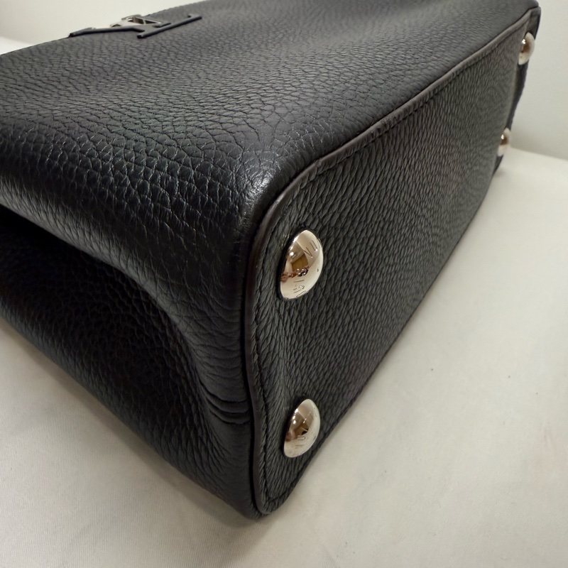 LV Capucines BB 黑色 蟒蛇皮把手-9