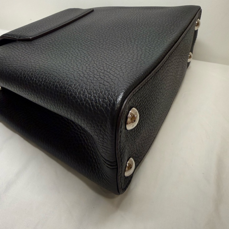 LV Capucines BB 黑色 蟒蛇皮把手-11