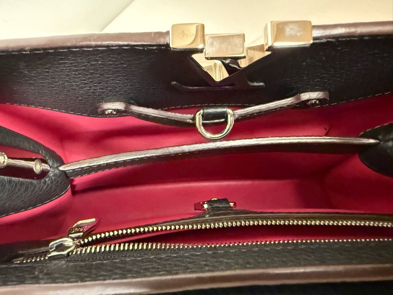LV Capucines BB 黑色 蟒蛇皮把手-13
