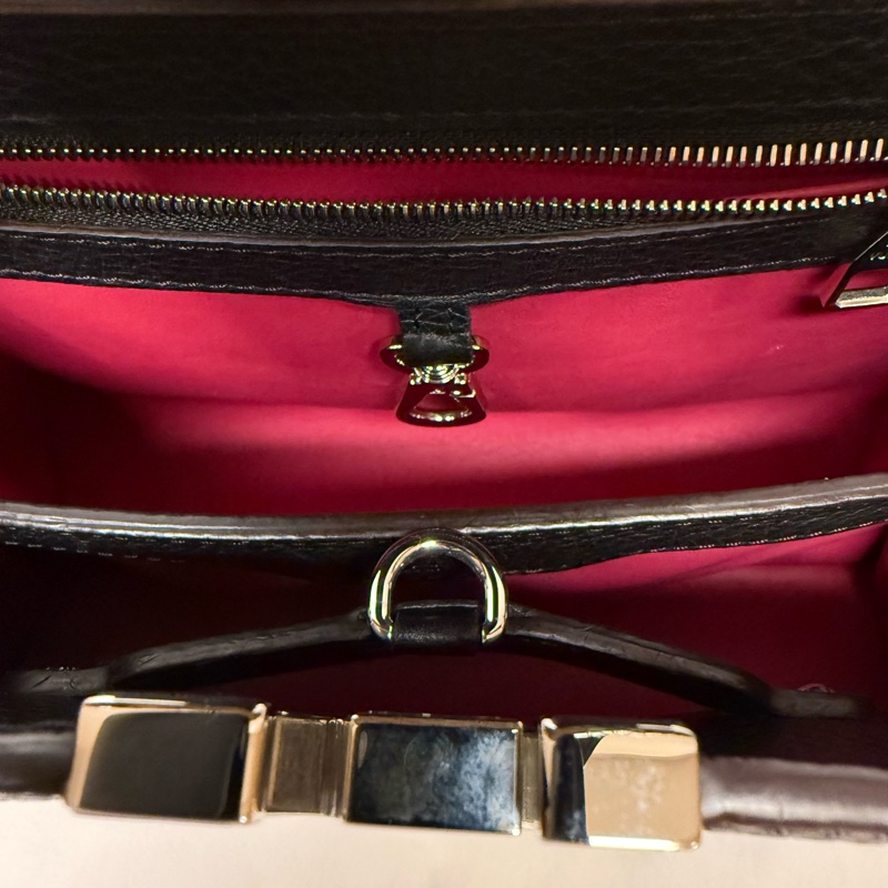 LV Capucines BB 黑色 蟒蛇皮把手-17