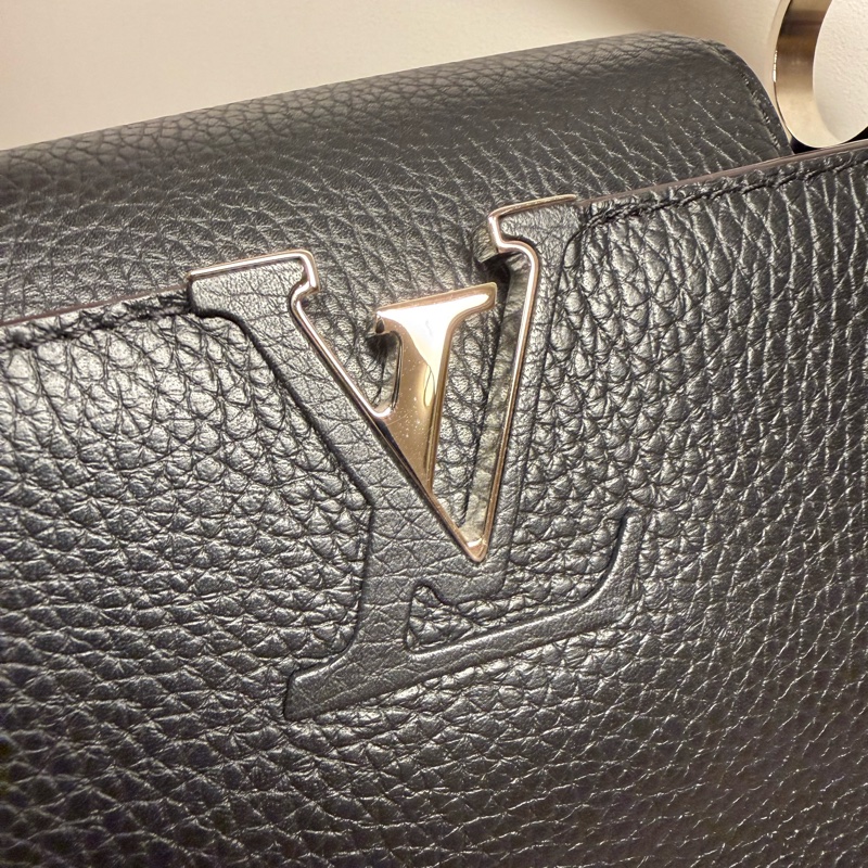 LV Capucines BB 黑色 蟒蛇皮把手-18