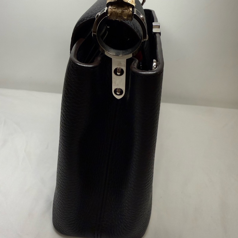 LV Capucines BB 黑色 蟒蛇皮把手-20