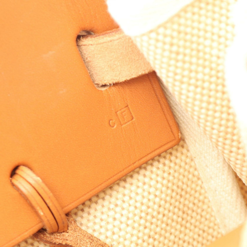 愛馬仕 Herbag Cabas MM 手提包 F Toile Hunter Natural 二手女士 SHW-4