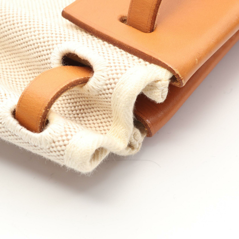 愛馬仕 Herbag Cabas MM 手提包 F Toile Hunter Natural 二手女士 SHW-8