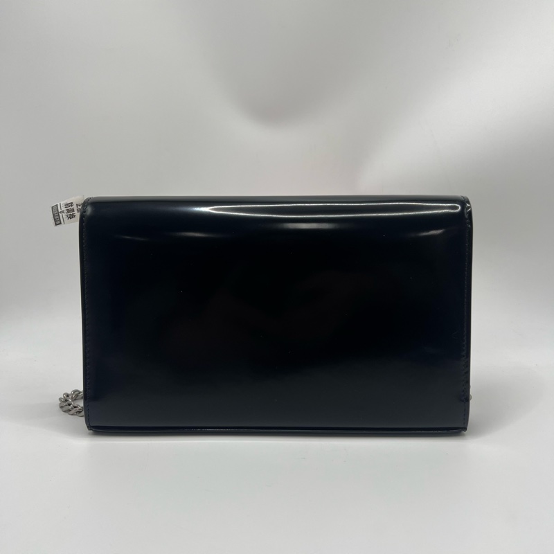 SAINT LAURENT圣罗兰 CASSANDRE 黑银 可拆卸链条肩带 拉绒皮革-1