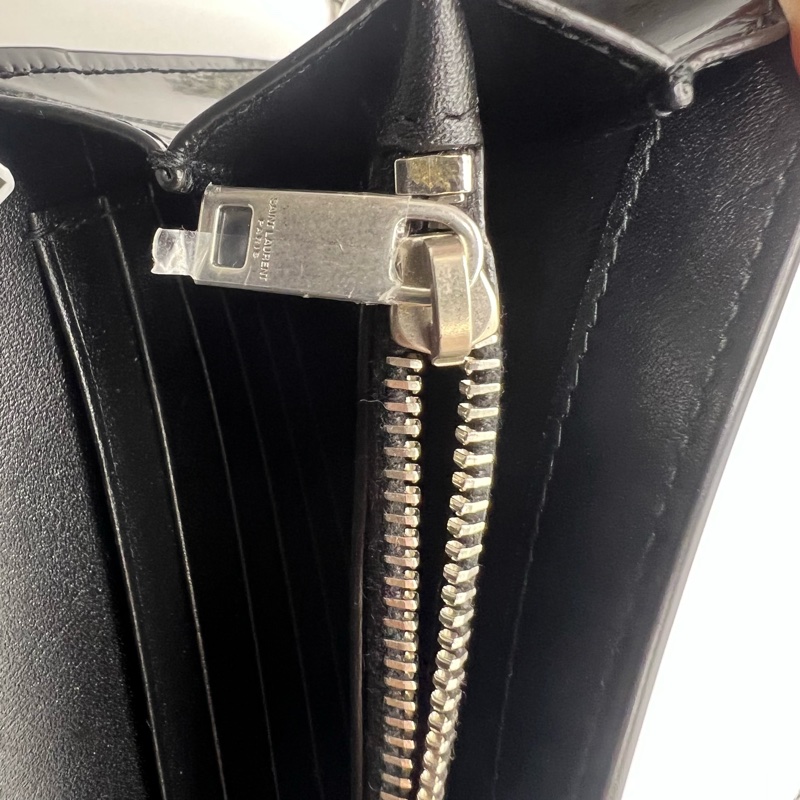 SAINT LAURENT圣罗兰 CASSANDRE 黑银 可拆卸链条肩带 拉绒皮革-5