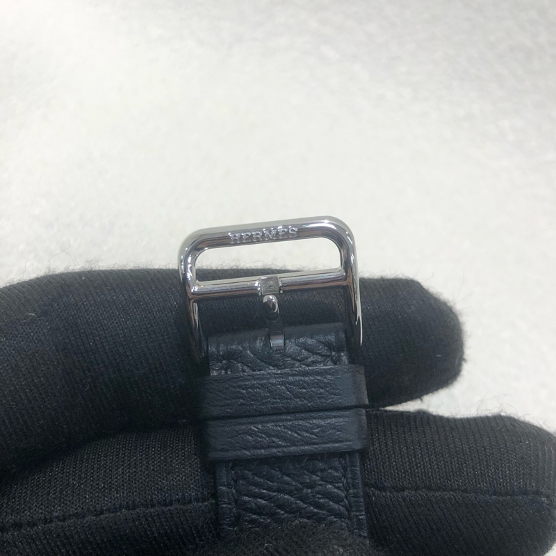 Hermes Heure H 25mm 黑銀Epsom 手錶-15