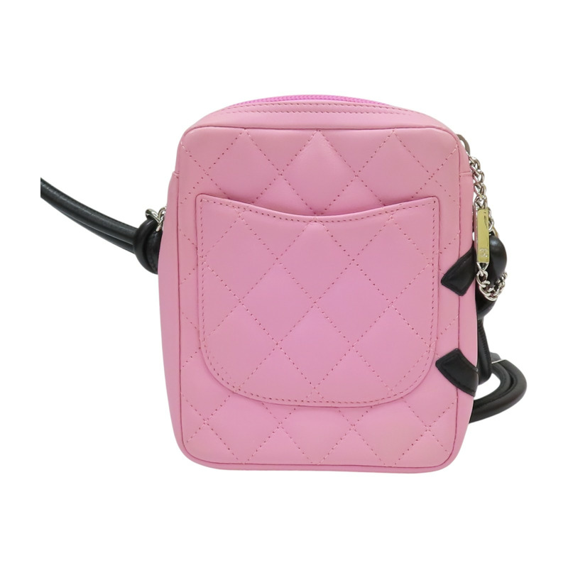 粉/黑色 牛皮 Cambon  肩背包 A25177【CHANEL 香奈兒】 A25177-1