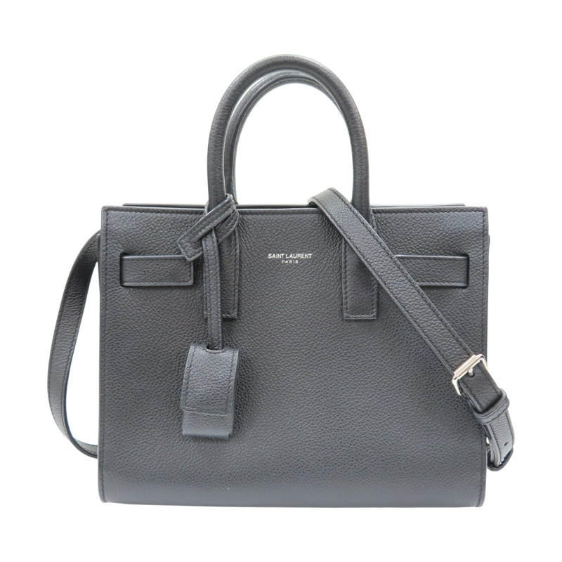 黑色 牛皮 Sac de Jour Nano 兩用包【SAINT LAURENT YSL 聖羅蘭 】 392035B681N1000-0