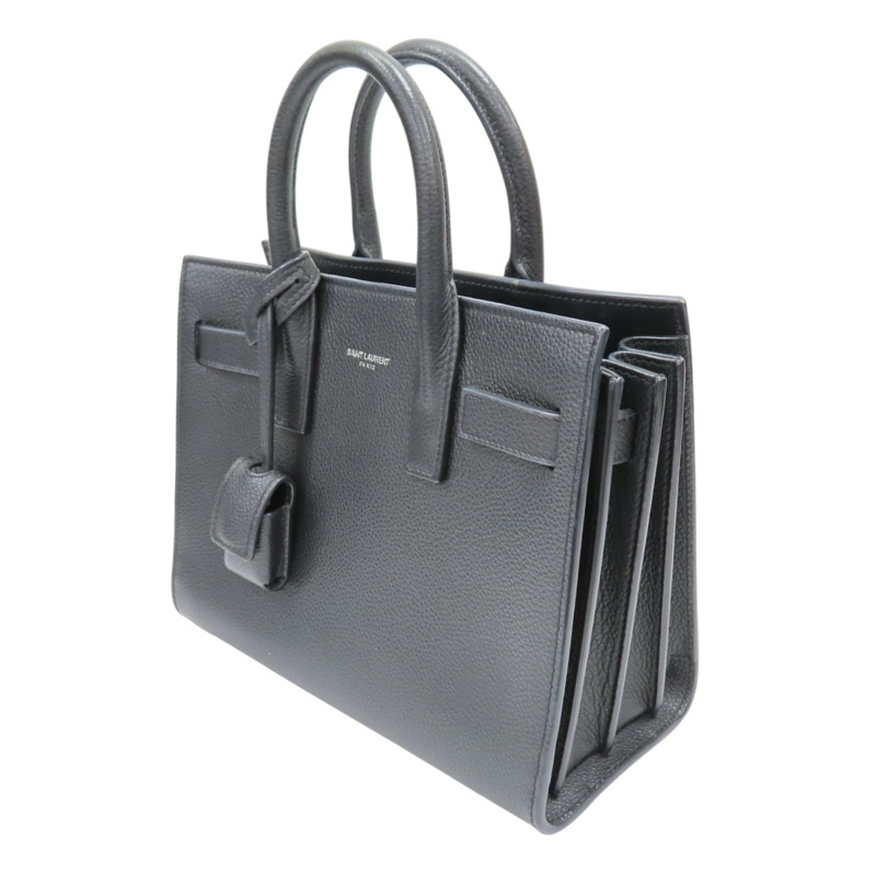 黑色 牛皮 Sac de Jour Nano 兩用包【SAINT LAURENT YSL 聖羅蘭 】 392035B681N1000-2