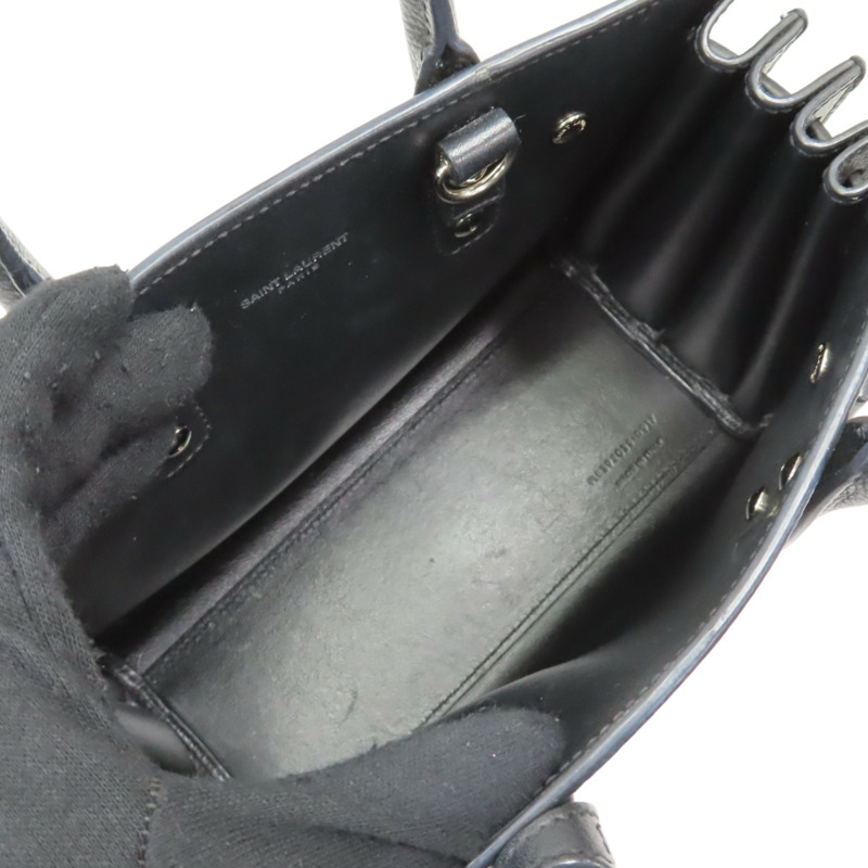 黑色 牛皮 Sac de Jour Nano 兩用包【SAINT LAURENT YSL 聖羅蘭 】 392035B681N1000-4