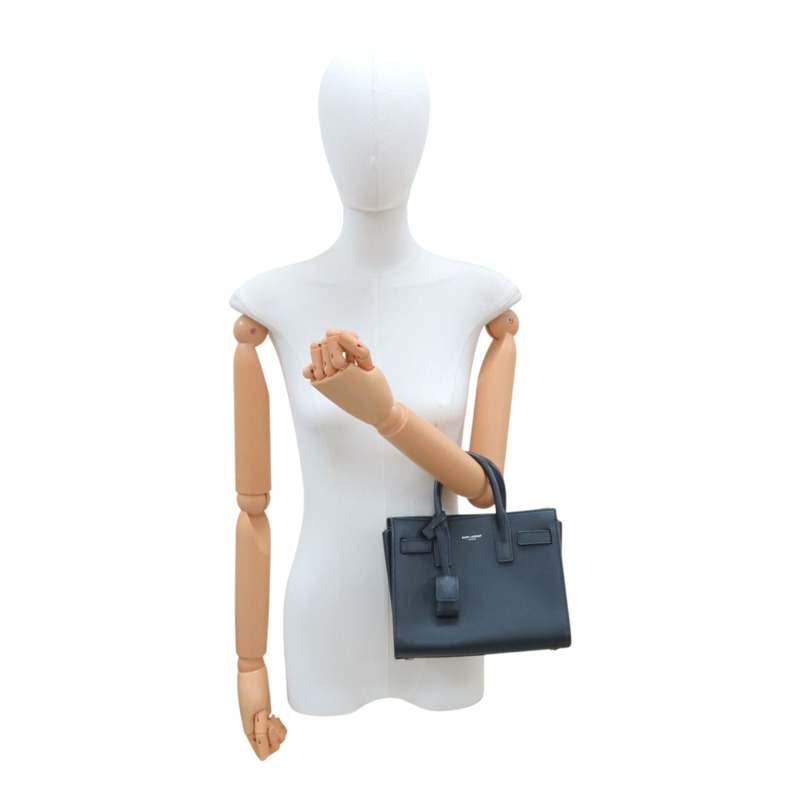 黑色 牛皮 Sac de Jour Nano 兩用包【SAINT LAURENT YSL 聖羅蘭 】 392035B681N1000-9