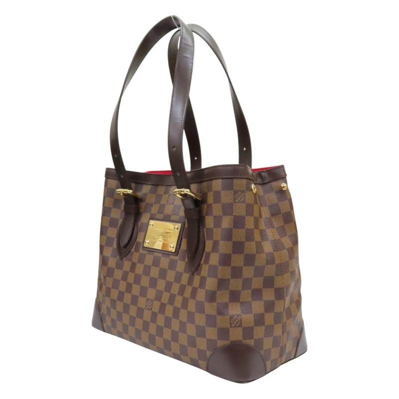 棕色 原花 帆布 Hampstead MM 肩背包【LOUIS VUITTON LV 路易威登】 N51204-2