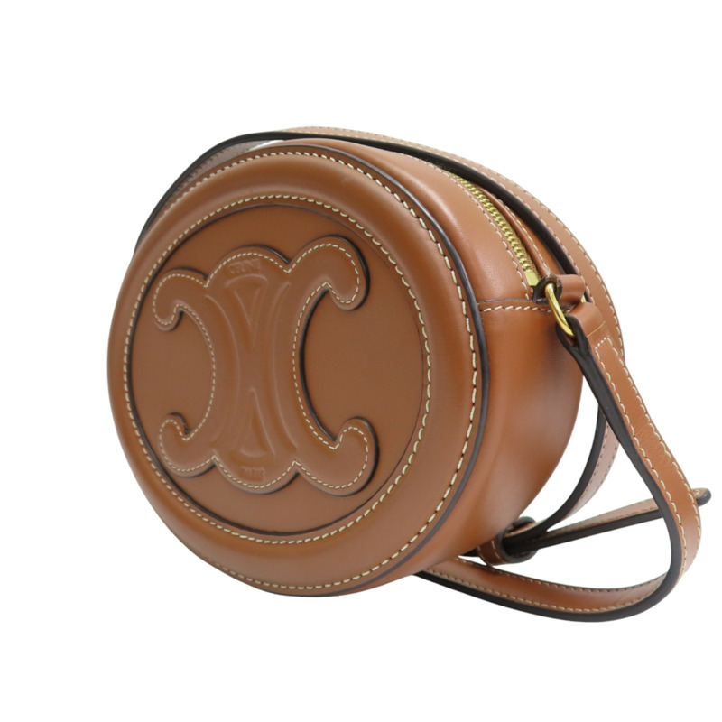 棕色 牛皮 Cuir Triomphe 肩背包【CELINE 賽琳】 10I703DPQ.04LU-2