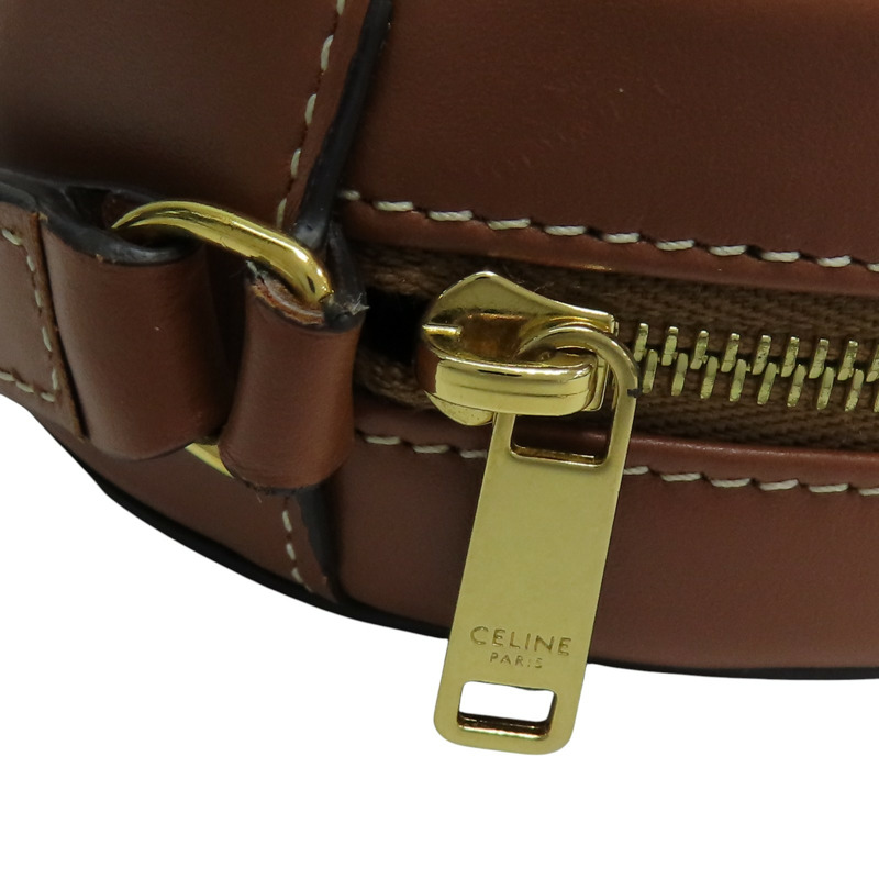 棕色 牛皮 Cuir Triomphe 肩背包【CELINE 賽琳】 10I703DPQ.04LU-14