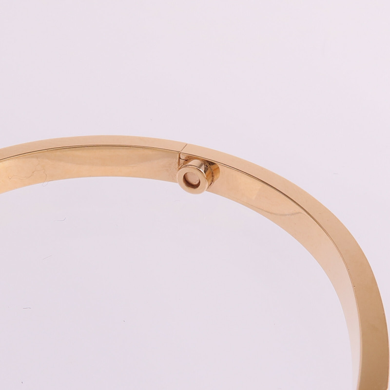 CARTIER 18K玫瑰金Love Bracelet Small Model 6 Diamonds鑽石手鐲Cartier#15-8