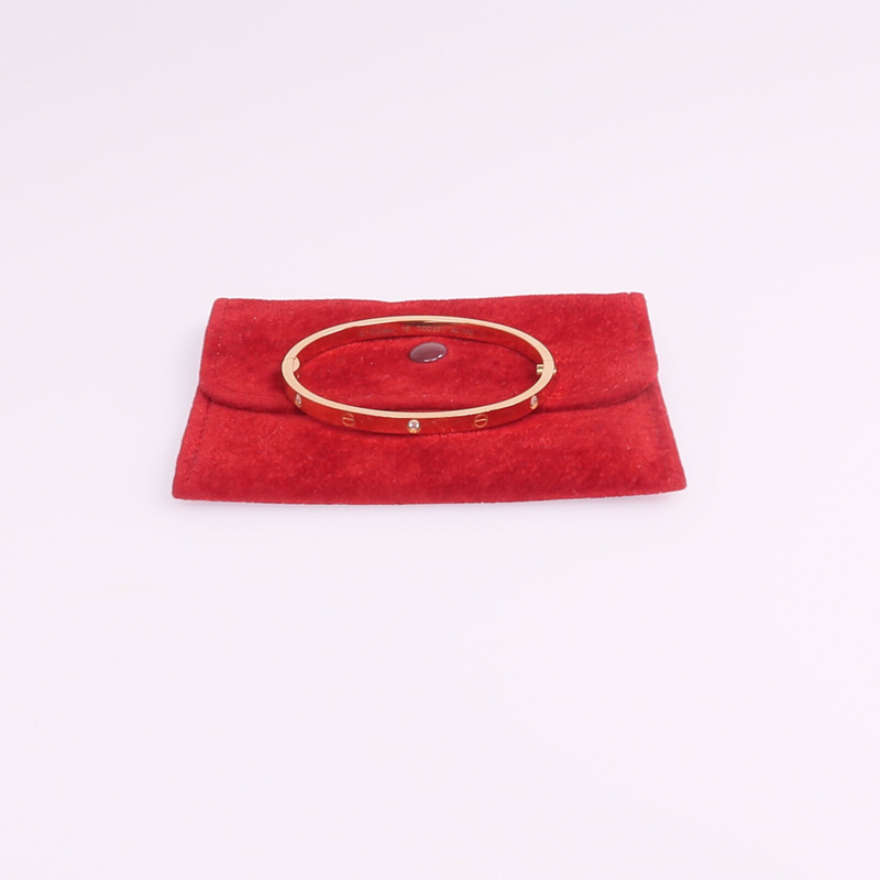 CARTIER 18K玫瑰金Love Bracelet Small Model 6 Diamonds鑽石手鐲Cartier#15-10