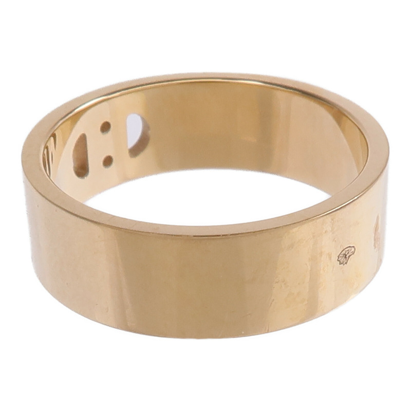 HERMES 18K玫瑰金H d'ancre Ring鑽石戒指US#5-5