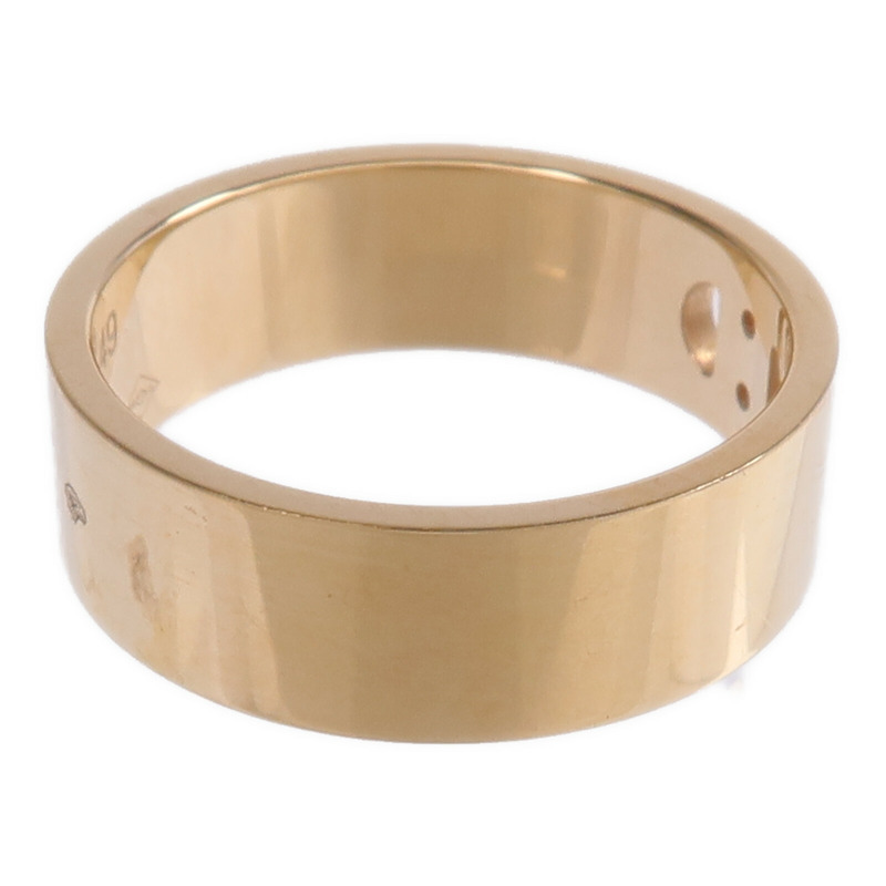 HERMES 18K玫瑰金H d'ancre Ring鑽石戒指US#5-6