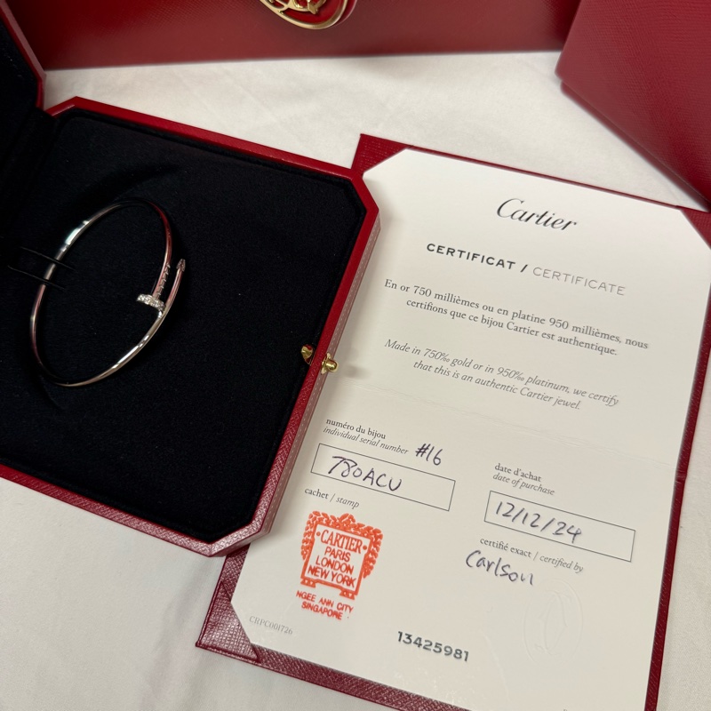 Cartier Juste un Clou手環 小型款 鑽石 16號-4