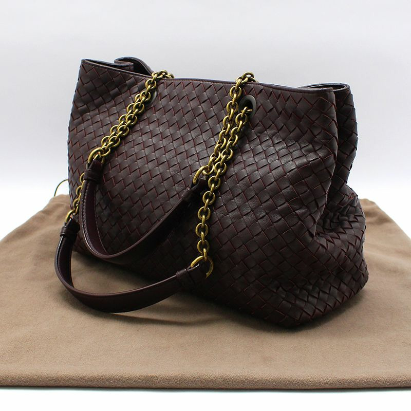 【包稅】BOTTEGA VENETA 勃根地編織中型鏈條單肩包-1
