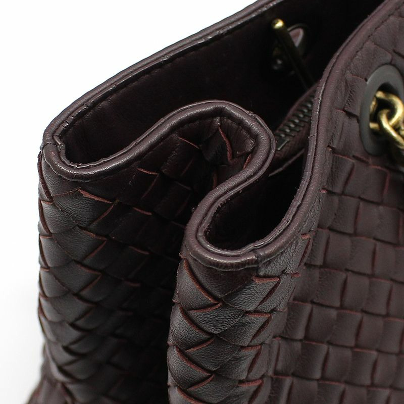 【包稅】BOTTEGA VENETA 勃根地編織中型鏈條單肩包-8