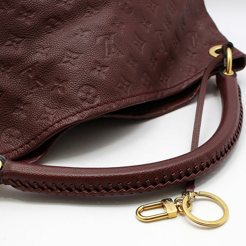 【包稅】LOUIS VUITTON 勃根地 Monogram Empreinte Artsy MM 單肩包-5