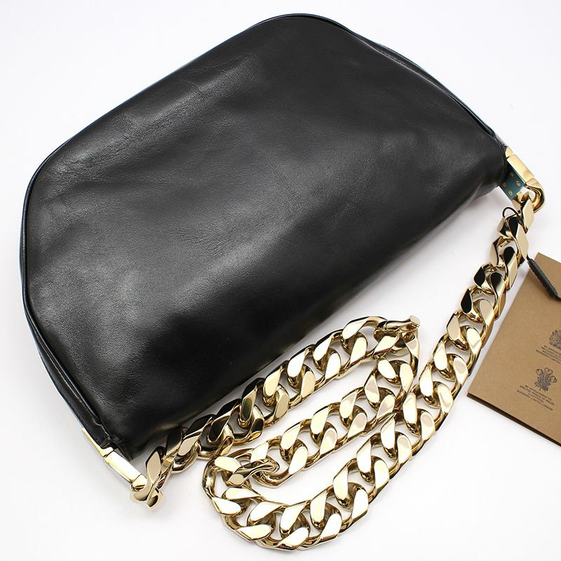 【包稅】BURBERRY 黑色奧林匹亞中型鏈條單肩包 8036829-3