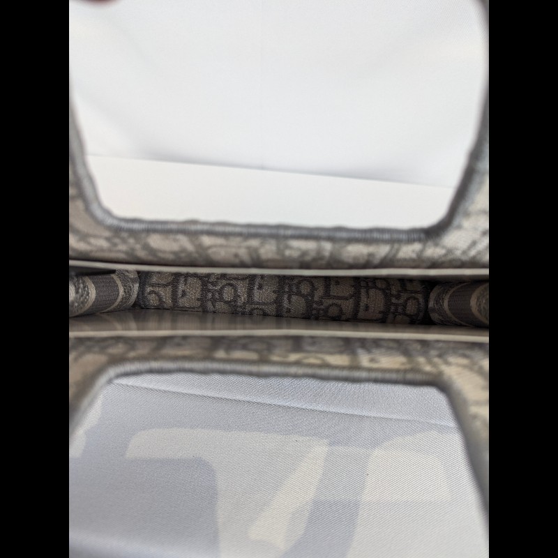 莉亞精品♡DIOR mini tote 仙女灰 九新美包-9