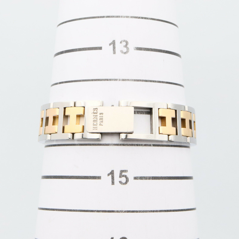 米白色錶盤 鍍金 不鏽鋼 Clipper 石英腕錶【HERMES 愛馬仕】 CL3.240-7