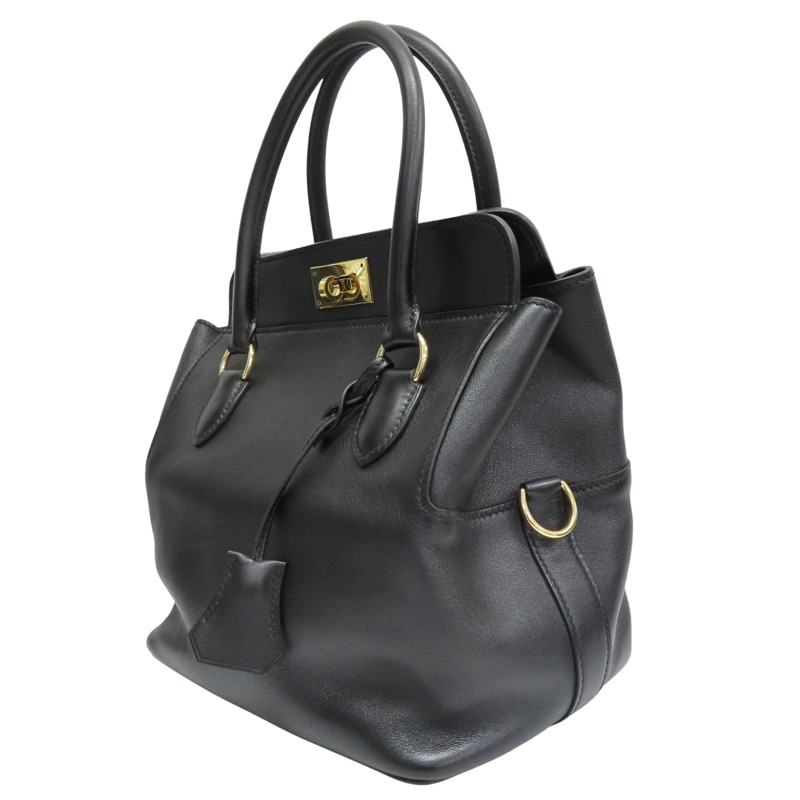 黑色 swift牛皮 Toolbox 20 兩用包 C刻 金釦【HERMES 愛馬仕】 toolbox2076sw-2