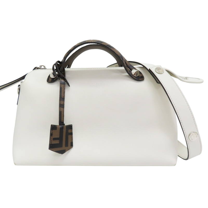 白色 牛皮 By The Way 肩背包【FENDI 芬迪】 8BL124-0