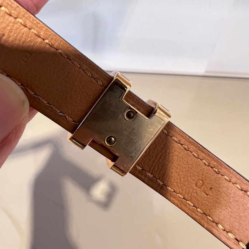 Hermes 黑Epsom皮 Pop H15黑釦皮帶H081087CD89070-4