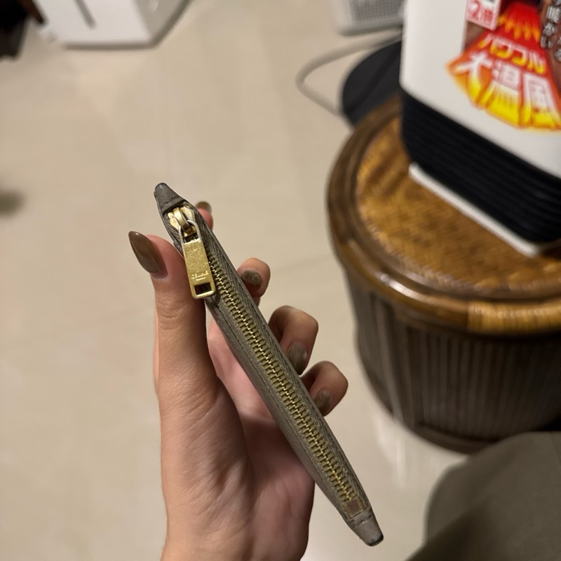 Celine 大象灰扁式卡夾-1