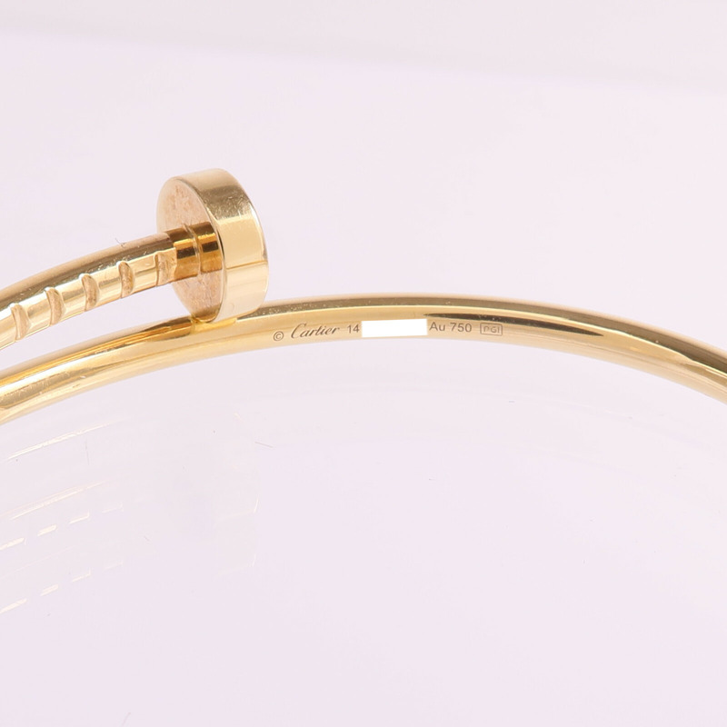 CARTIER 18K黃金Juste un Clou Small Model手鐲Cartier#14-4