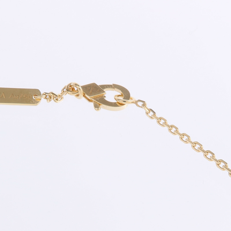 Van Cleef & Arpels 18K黃金Vintage Alhambra Pendant鑽石項鍊-4