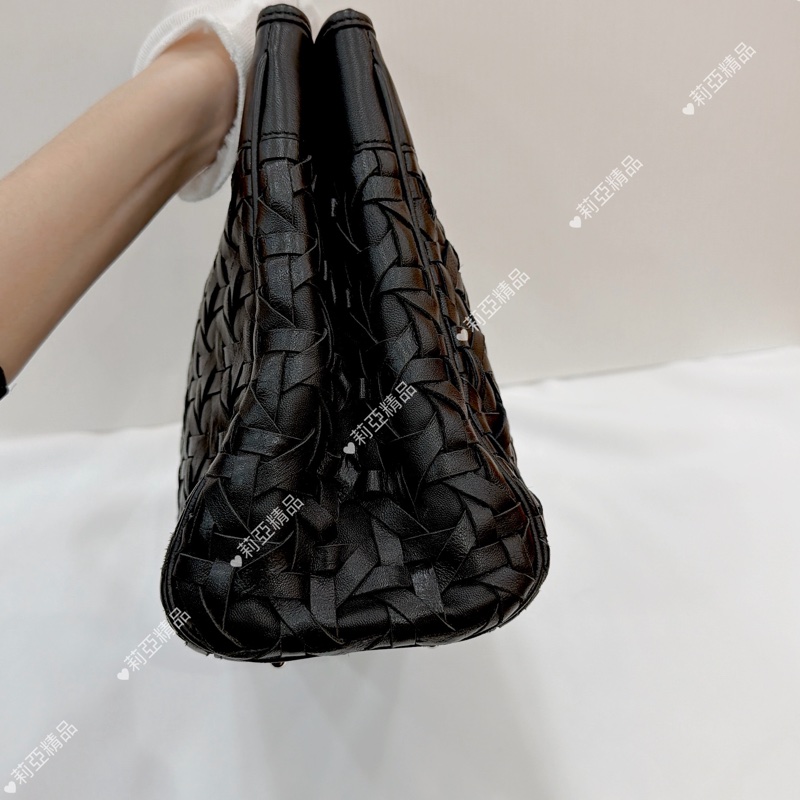 莉亞精品♡ Dior 限量皮編ladydior 手提包 二手美包-5