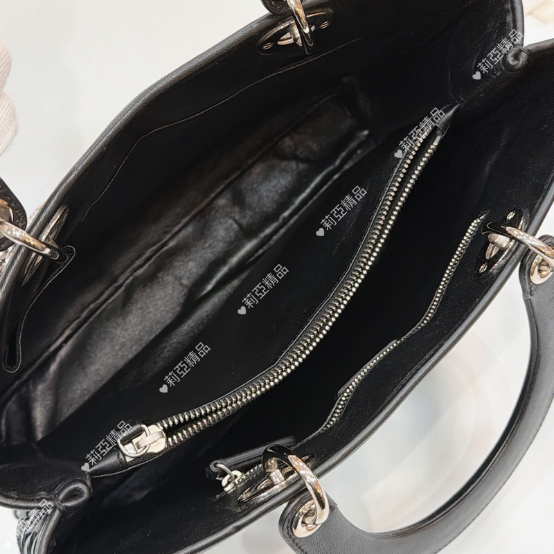 莉亞精品♡ Dior 限量皮編ladydior 手提包 二手美包-13
