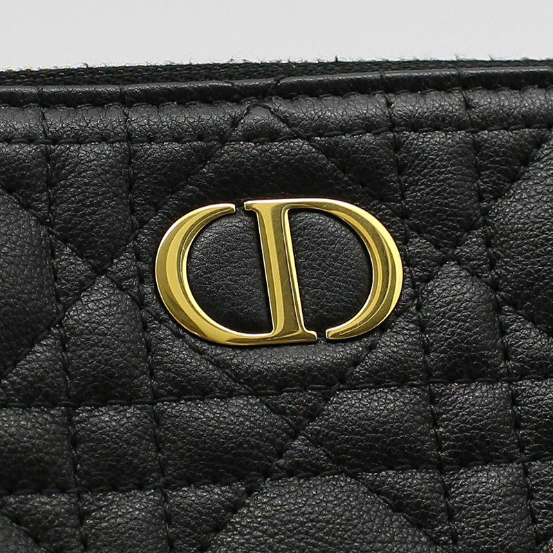 【包稅】DIOR 黑色藤格紋 Caro 大號日常手拿包-7