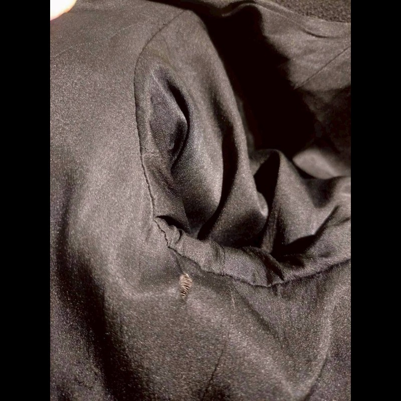 Chanel 霧銀釦黑羊毛料外套-28