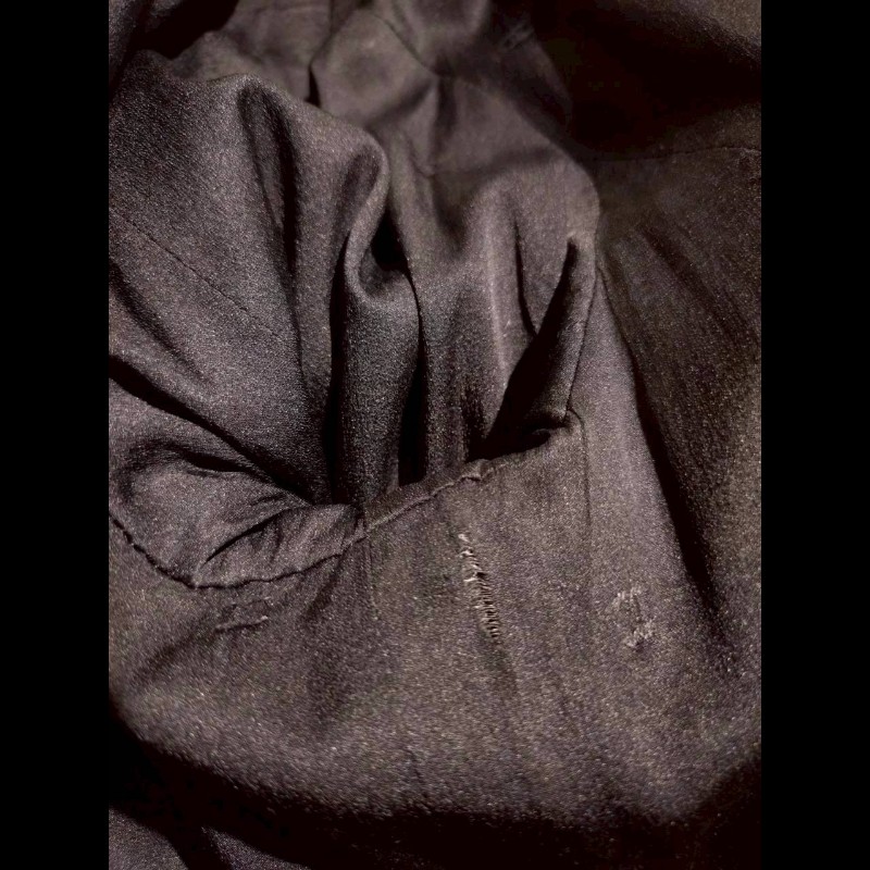 Chanel 霧銀釦黑羊毛料外套-29