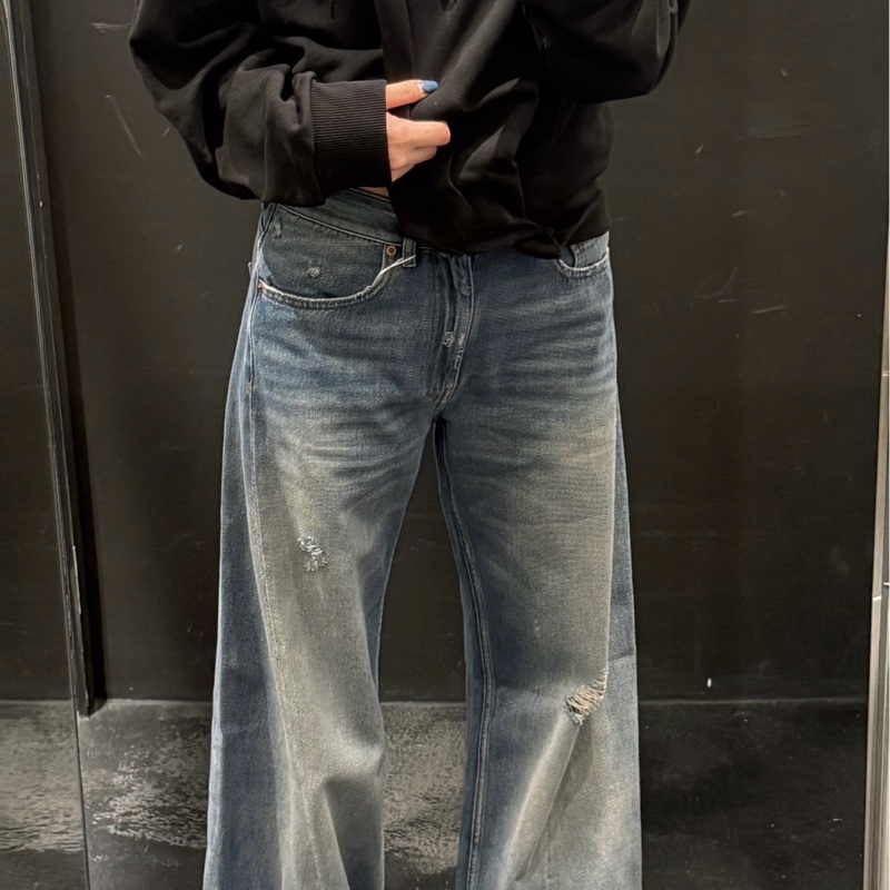 MM6 Maison Margiela 女款 洗水破壞版 牛仔褲#26 27 28-2