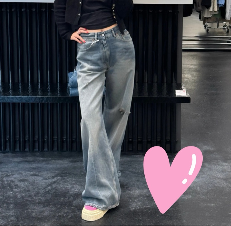 MM6 Maison Margiela 女款 洗水破壞版 牛仔褲#26 27 28-4