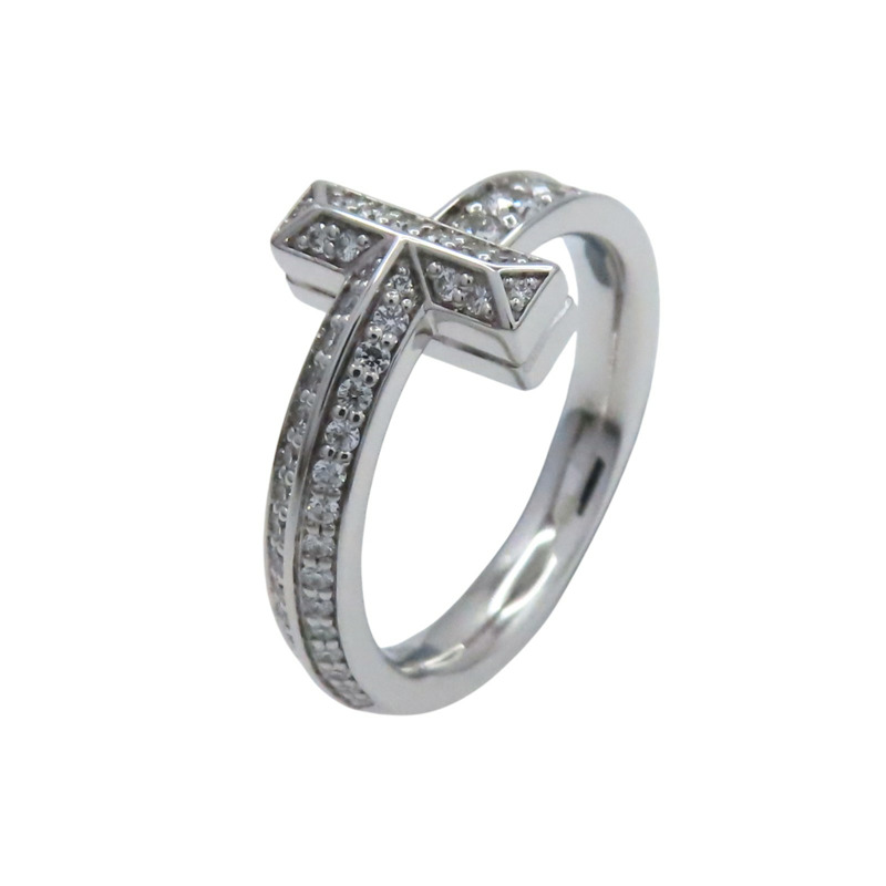 18K白金 鑽石 T1 戒指【Tiffany & Co 蒂芬妮】-0